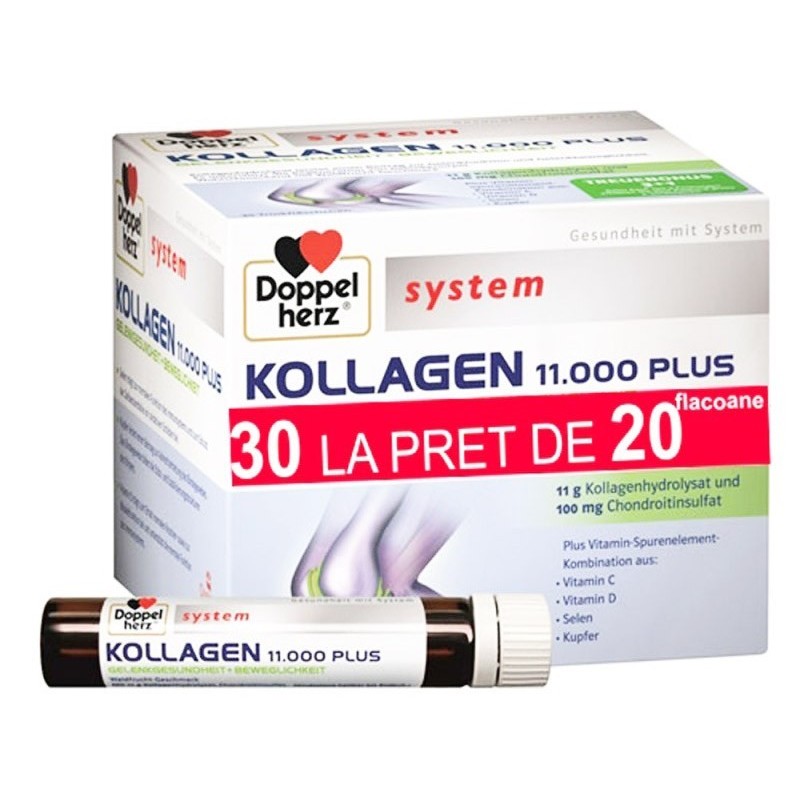 Doppelherz System Kollagen Plus, 10 fiole | restaurantantiqueploiesti.ro
