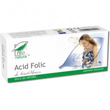 Acid Folic , 30 capsule Pro...
